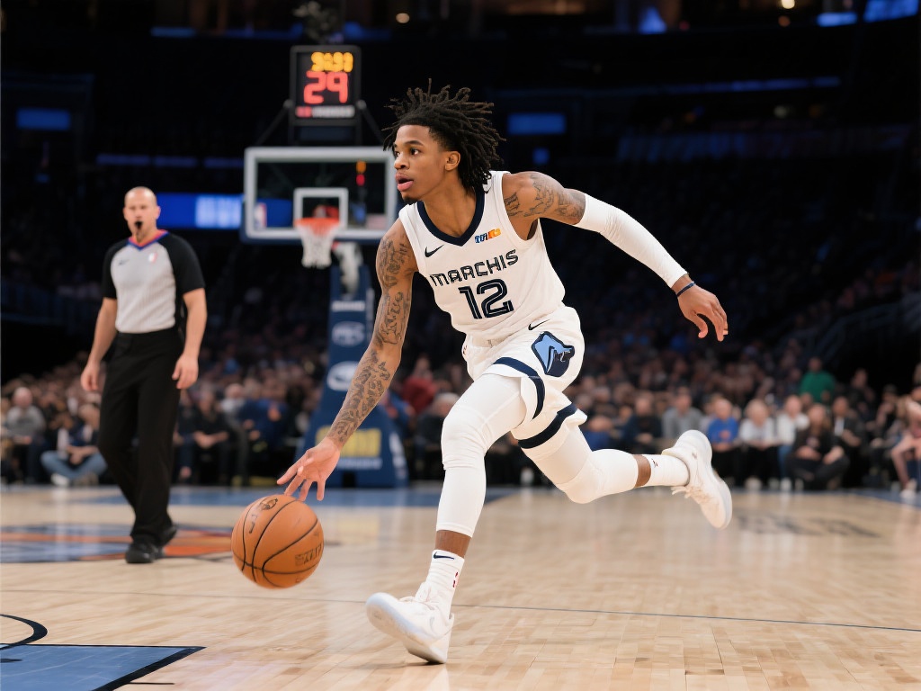 NBA官推热议：莫兰特压哨绝杀扛旗取胜